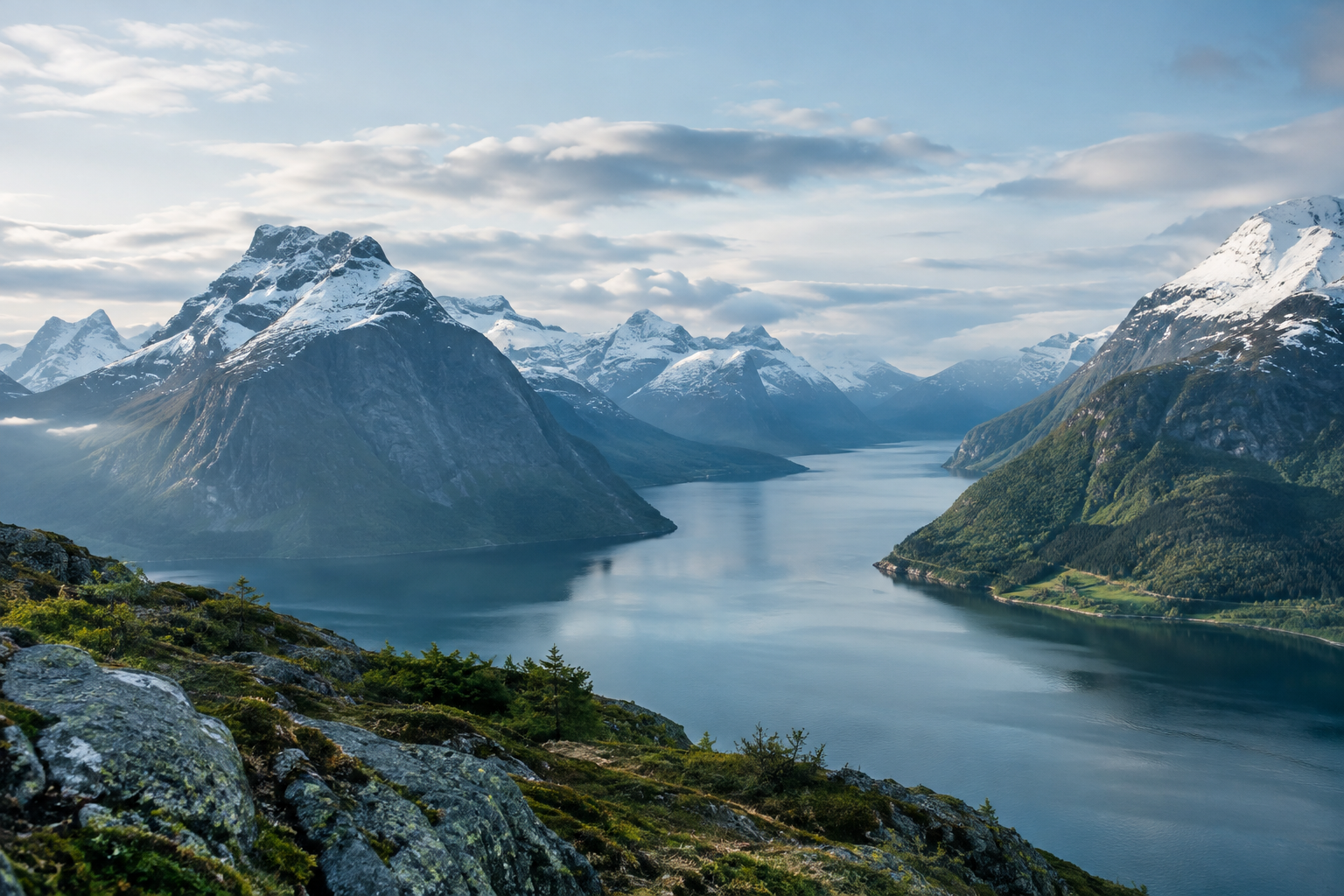 Scenic landscape in Norway