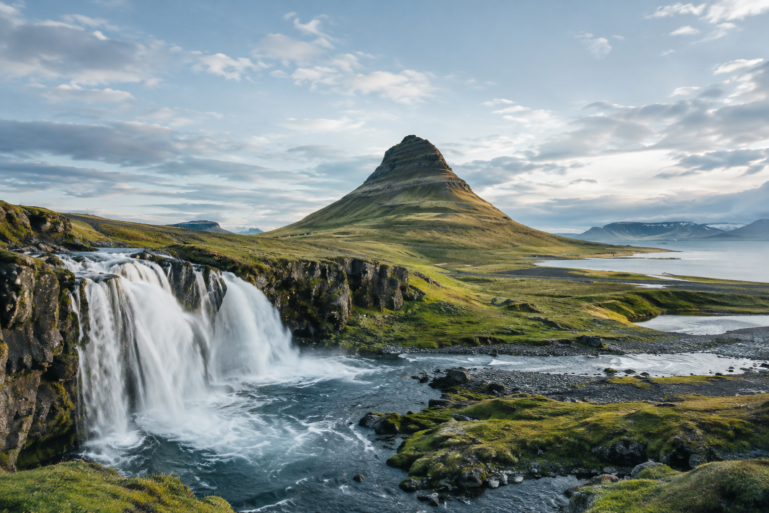 Scenic landscape in Iceland