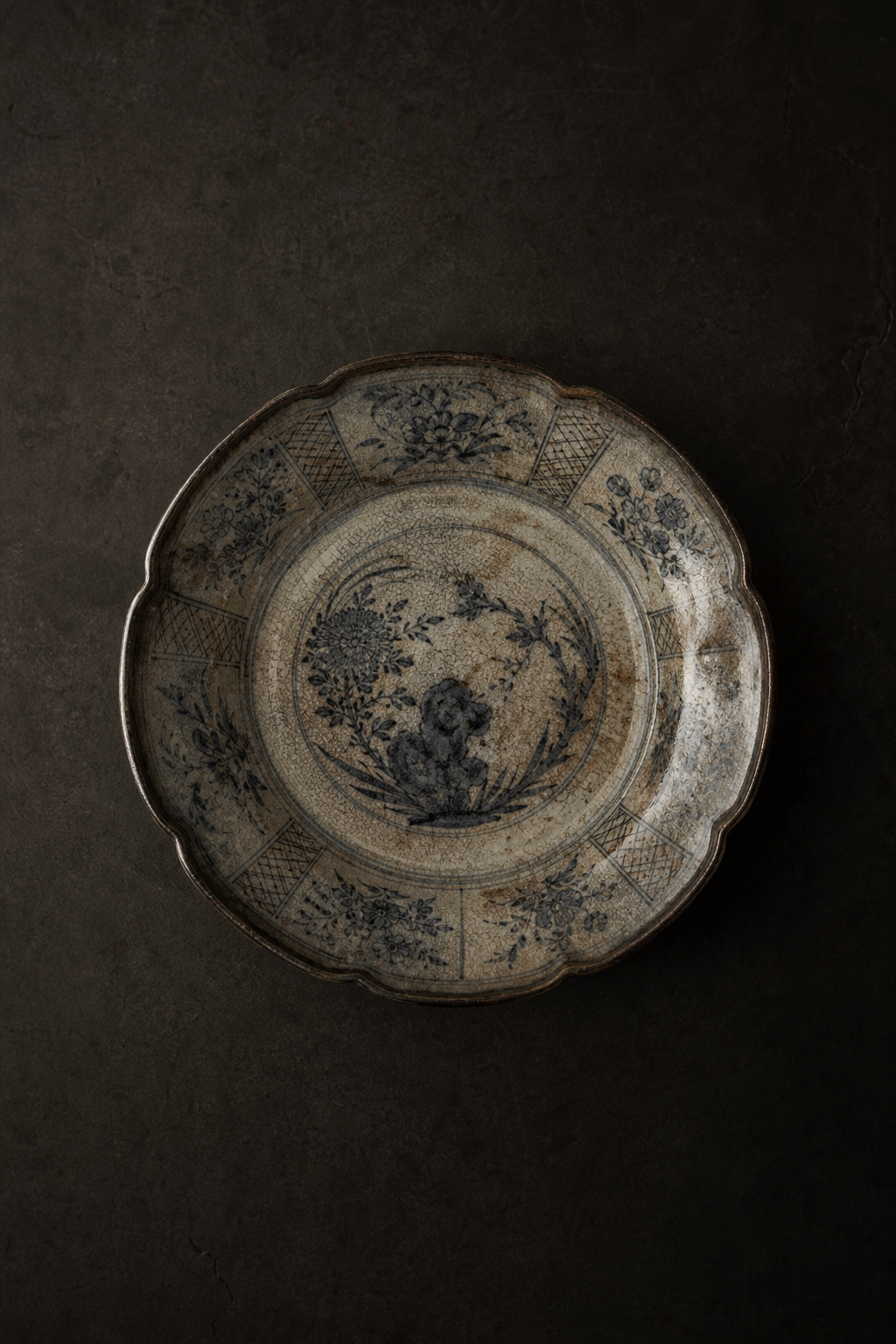 Antique Plate I top view