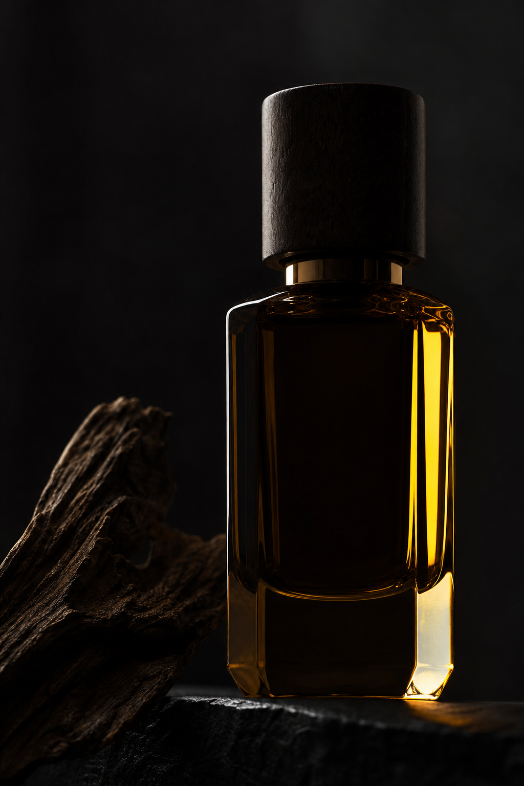 Oud Oil I aromatic oil, detail in low light