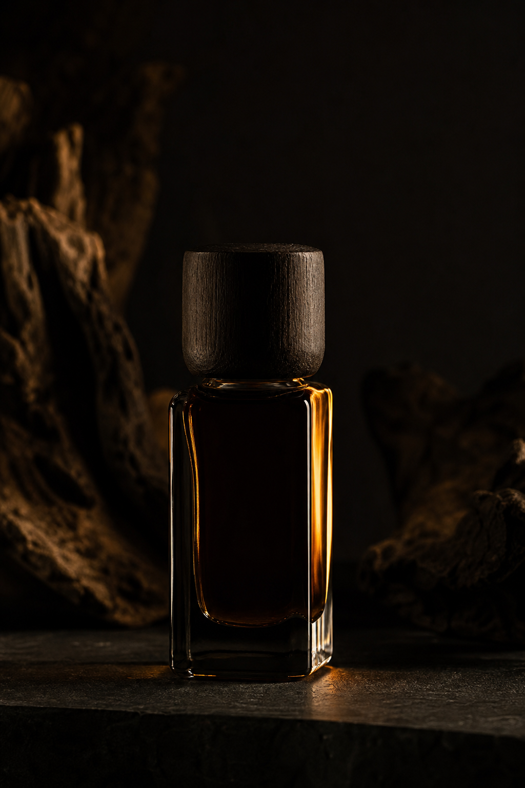 Oud Oil III aromatic oil, detail in low light
