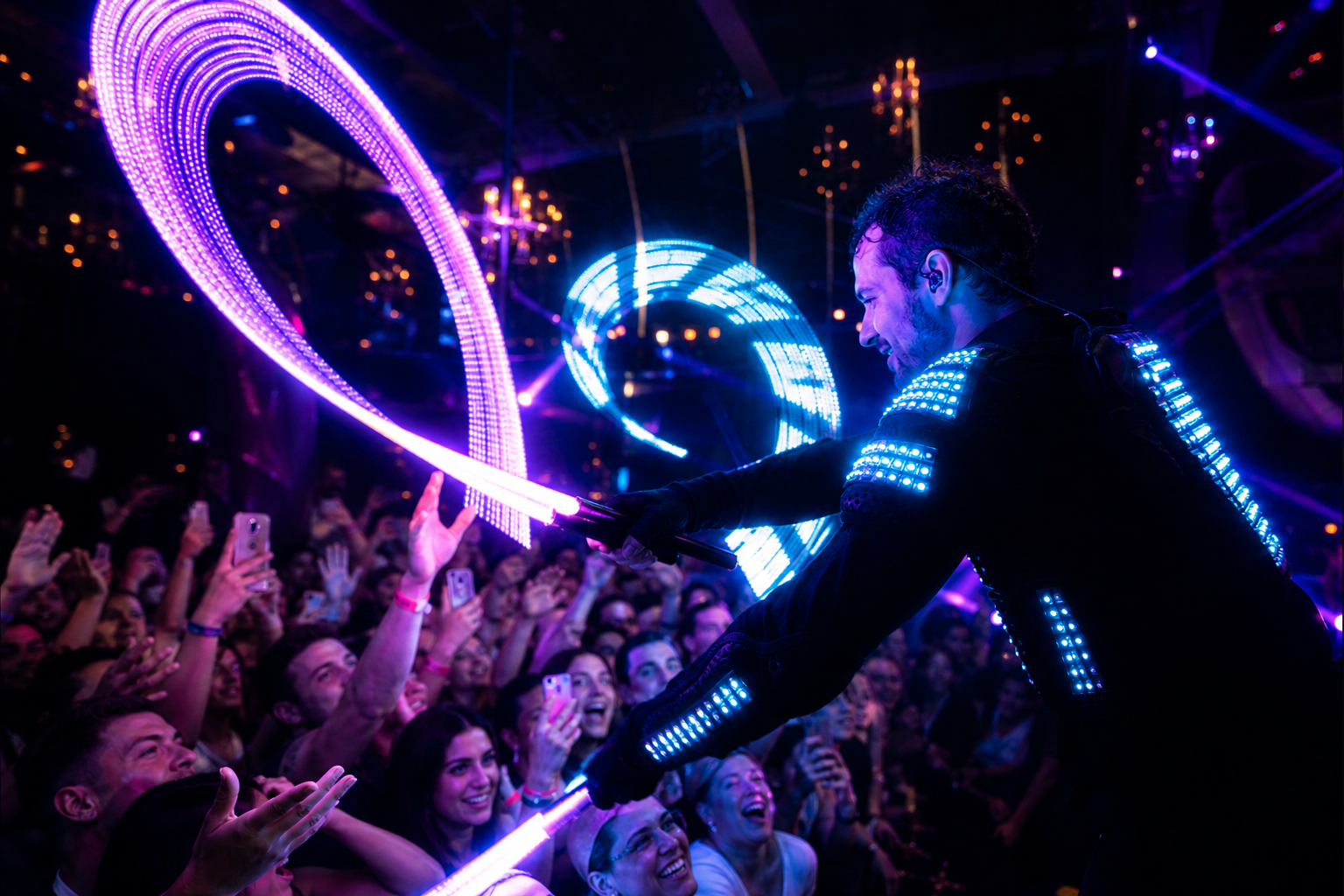 Crowd energy scene performance image