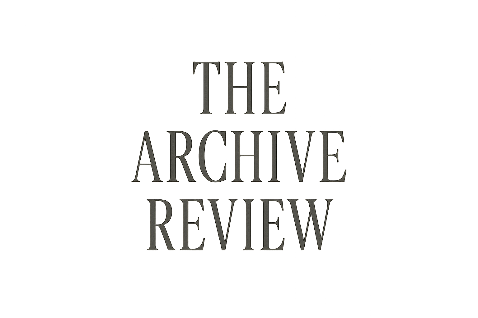 The Archive Review publication logotype