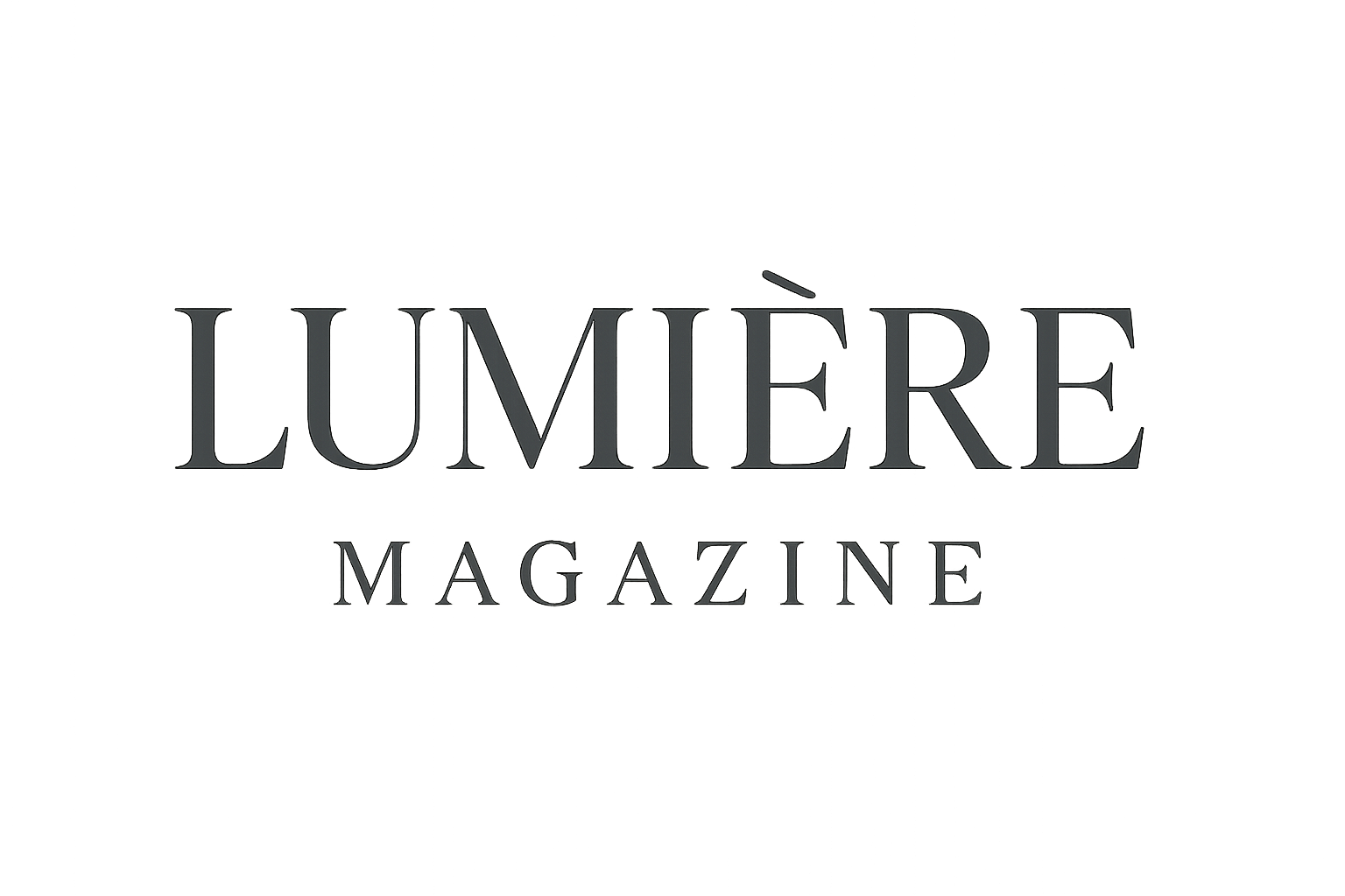 Lumière Magazine editorial logotype