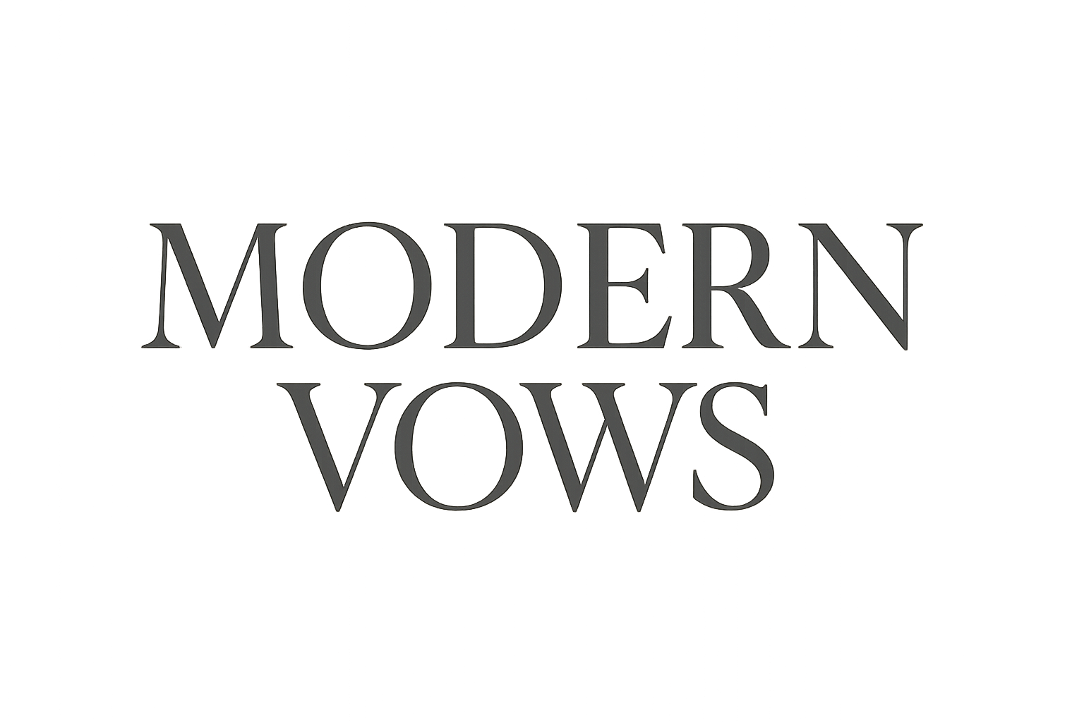 Modern Vows editorial logotype