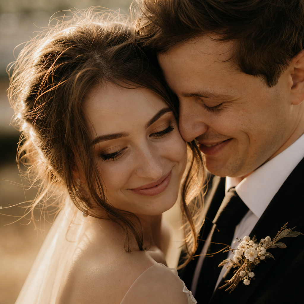 Portrait of wedding clients Olena and Dmytro