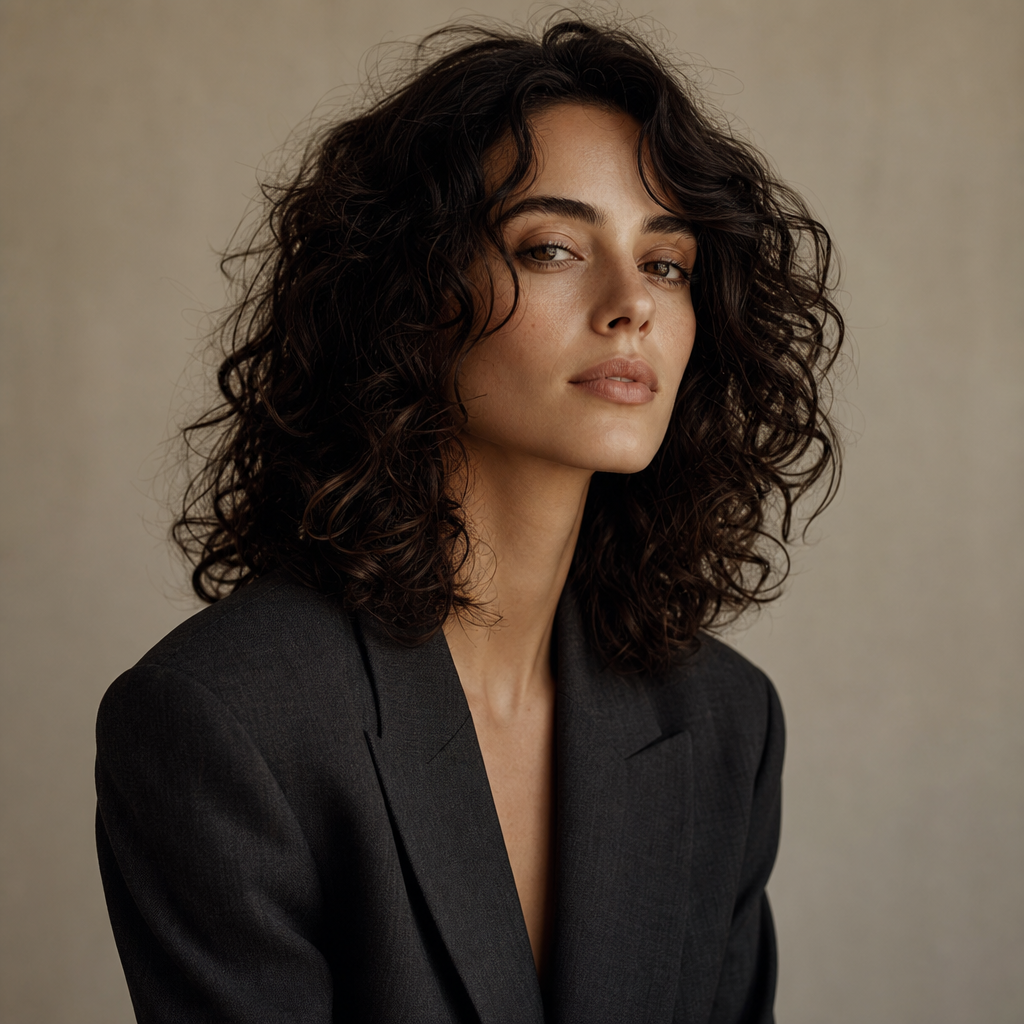Portrait of editorial model Nastya Danko