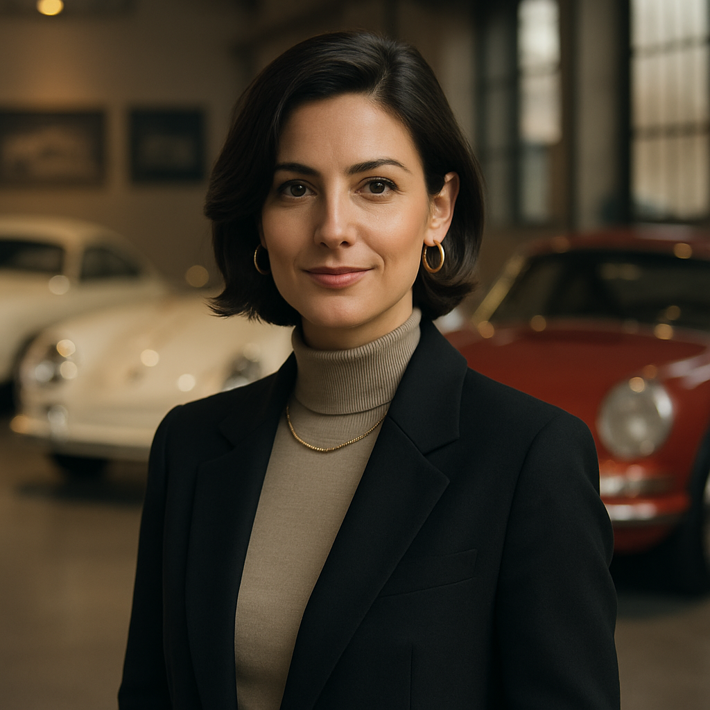 Portrait of Isabella Rossi, Porsche Collector