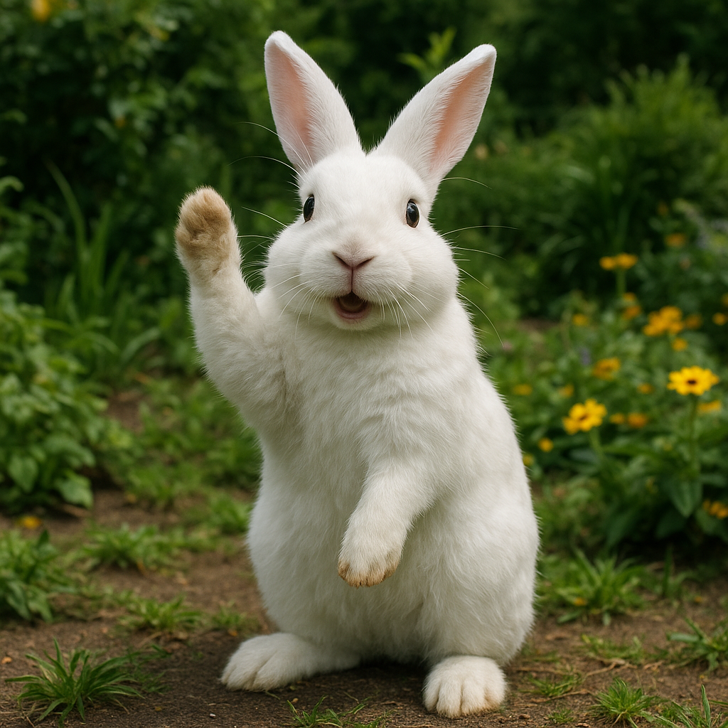 Hoprah Winfur with a funny pose