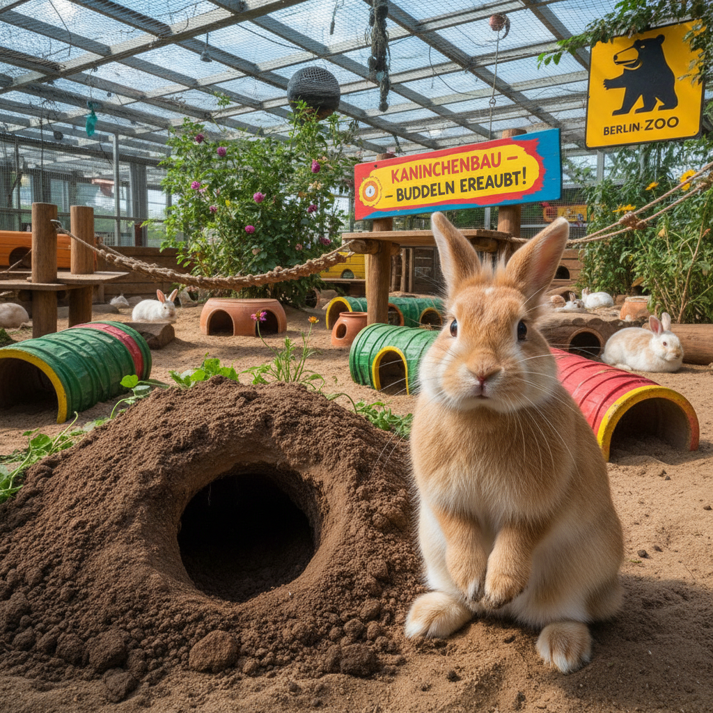 Rabbit caught in mischief
