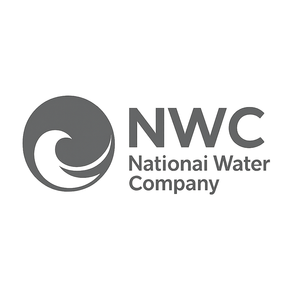 National Water Company NWC logo in subdued monochrome