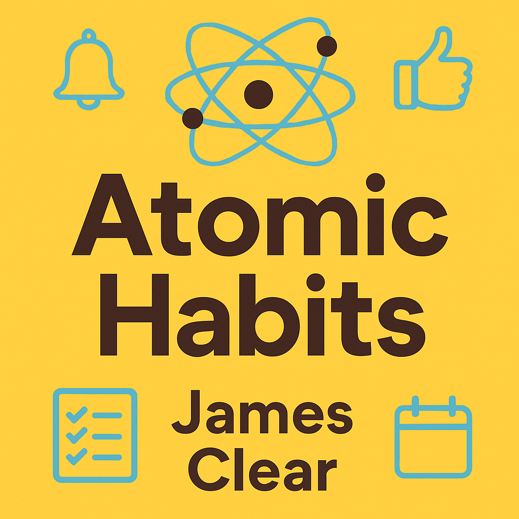 Book cover of Atomic Habits by James Clear