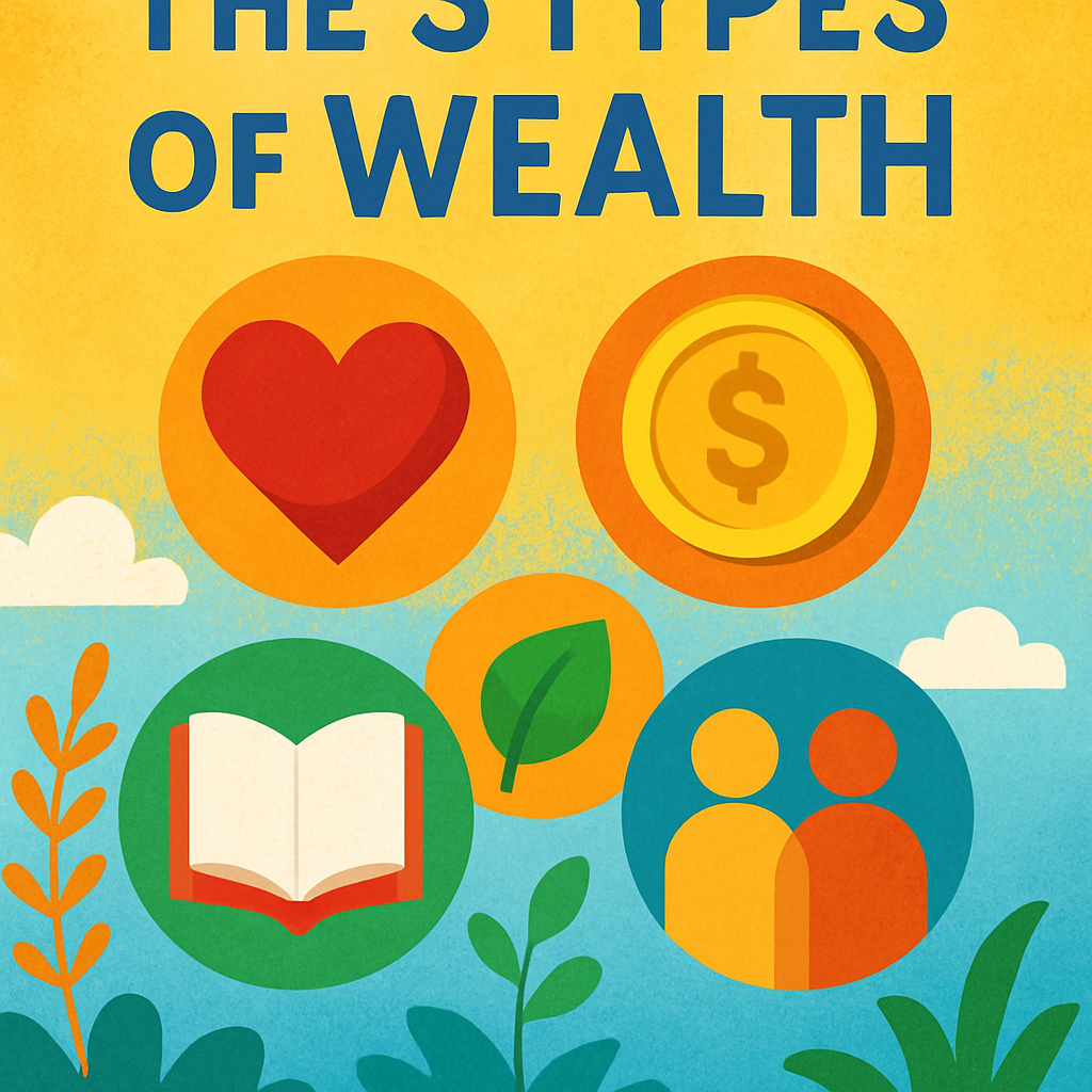 Book cover of The 5 Types of Wealth by Chris Lee