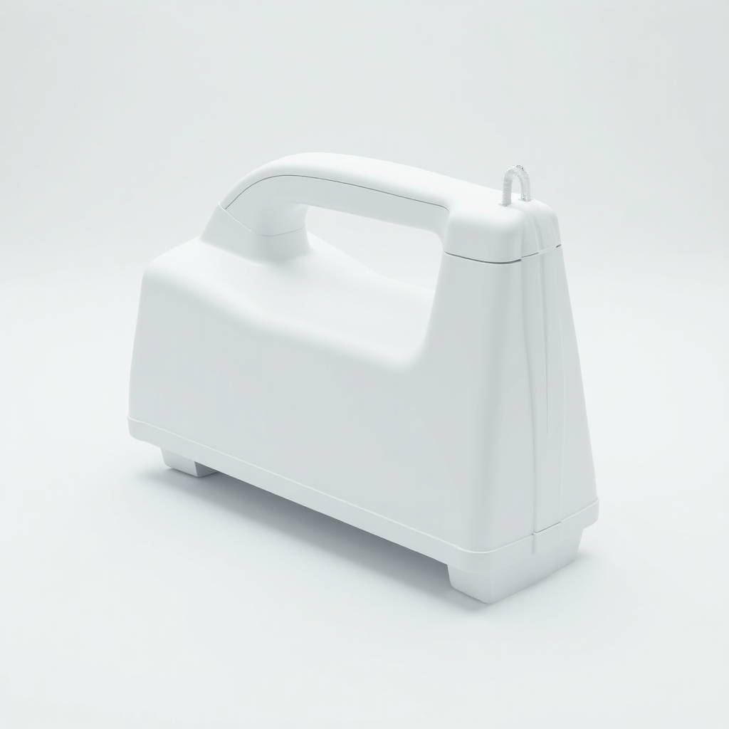3D render of flat beater attachment with silicone edges