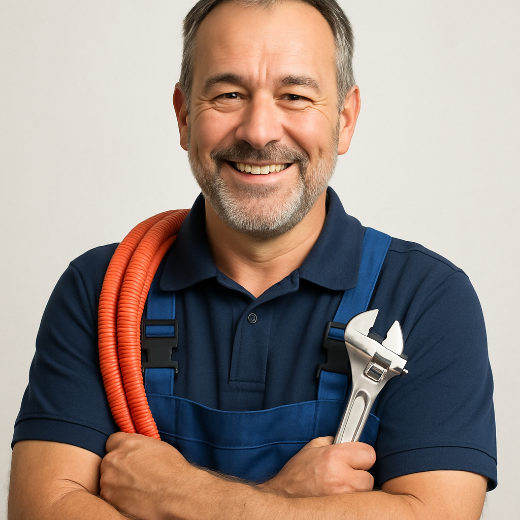 Portrait of a satisfied trade business owner client