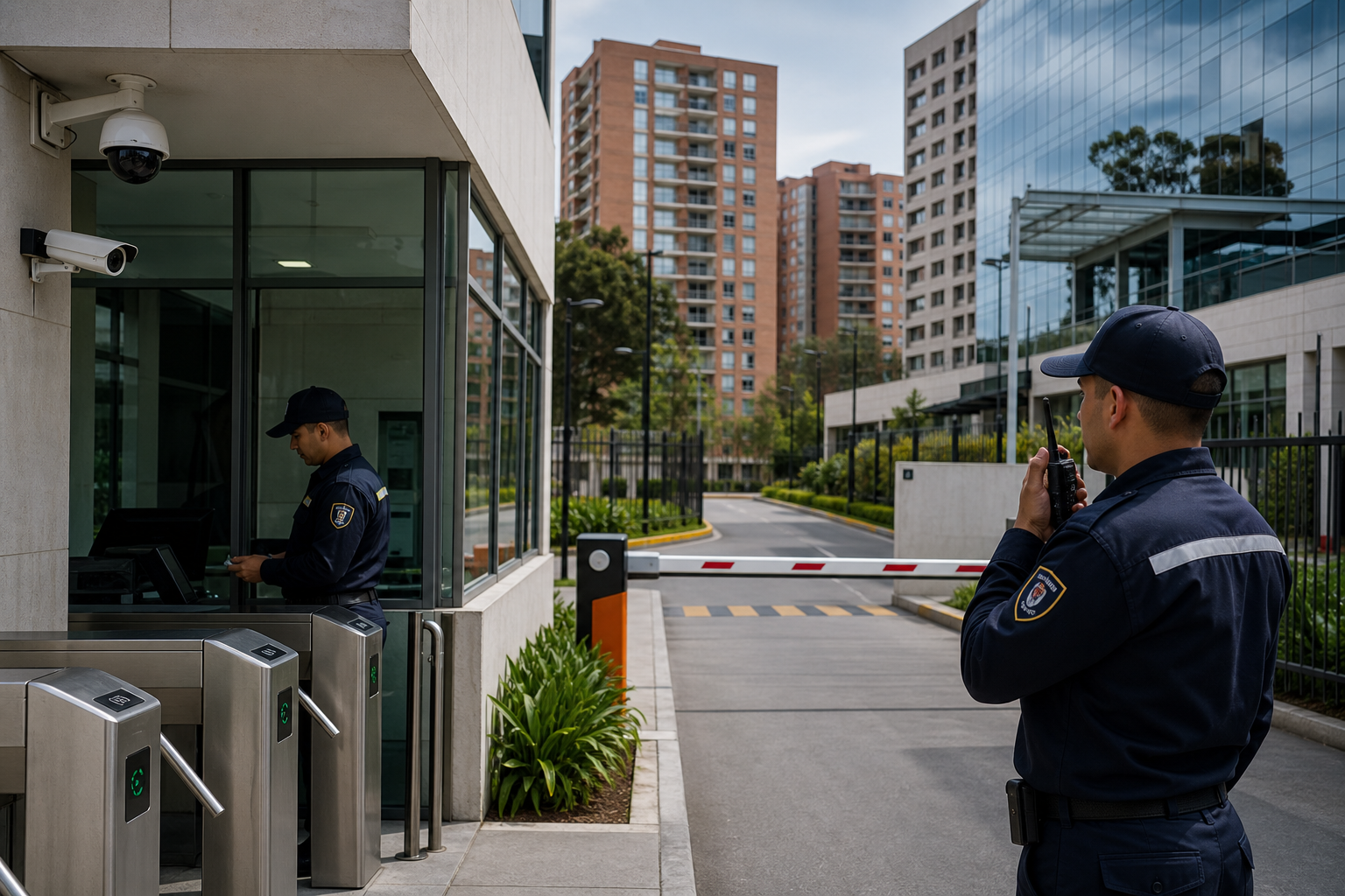 Supervisión y control de acceso en complejo mixto empresarial y residencial