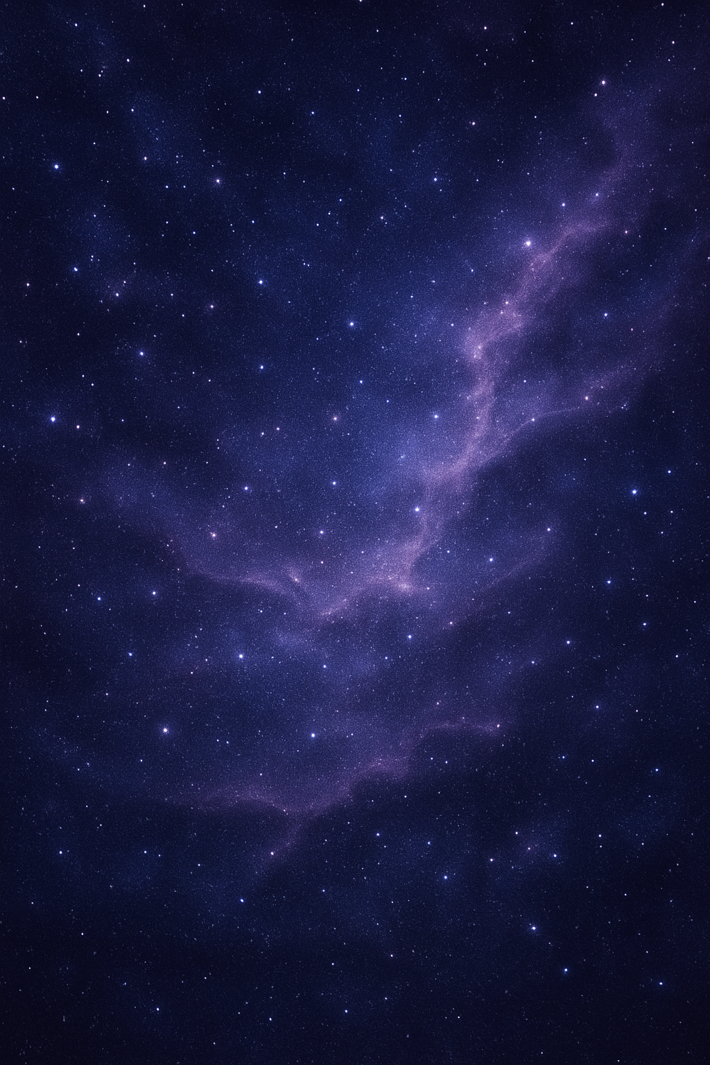 Cosmic tapestry of stars and shimmering nebula veins in a tranquil palette