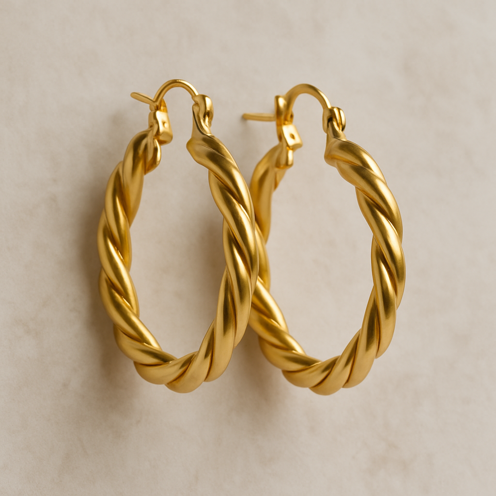 Twist Hoop Earrings