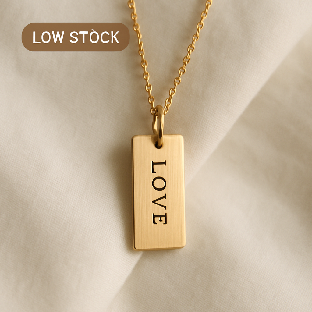 Engraved Tag Necklace