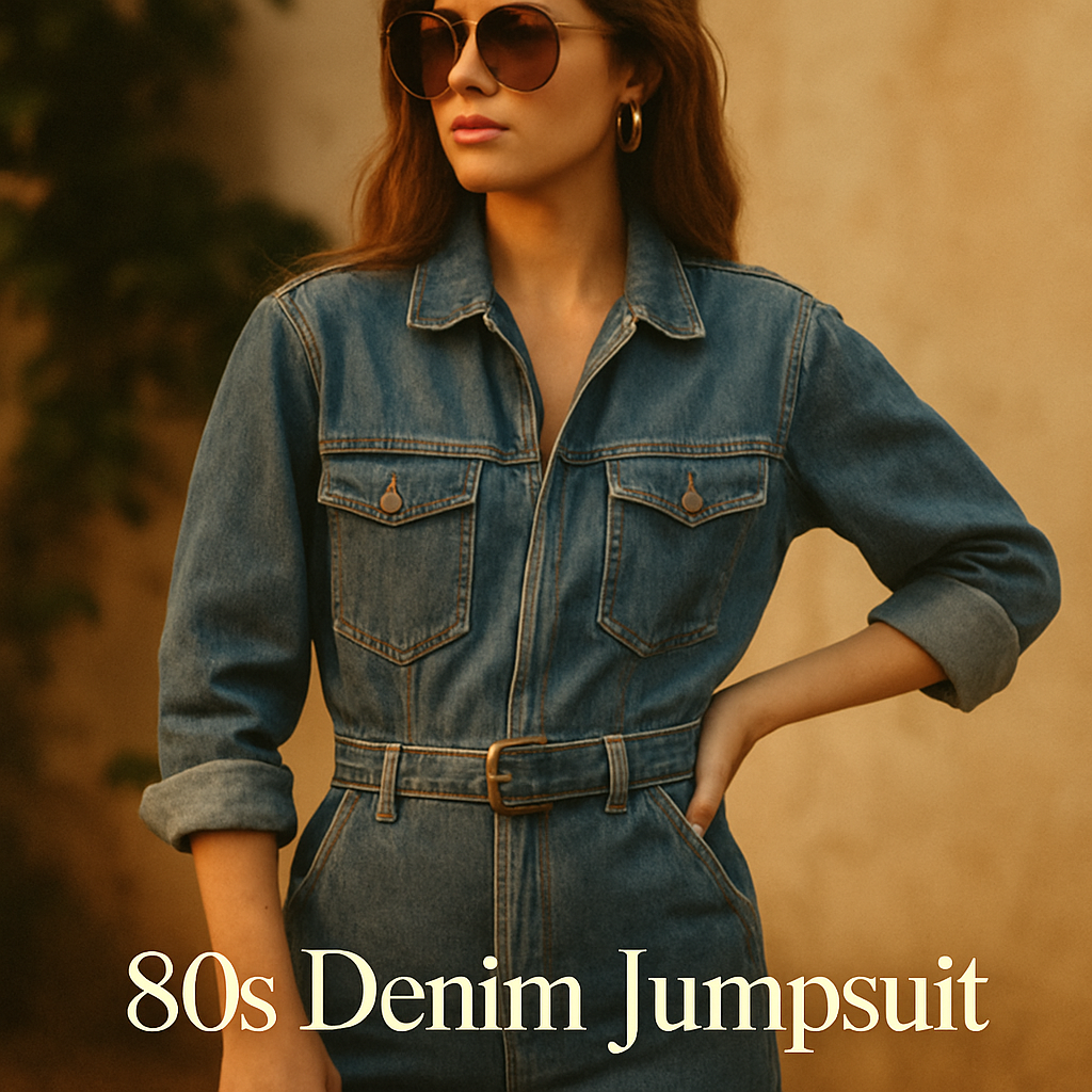 80s Denim Jumpsuit