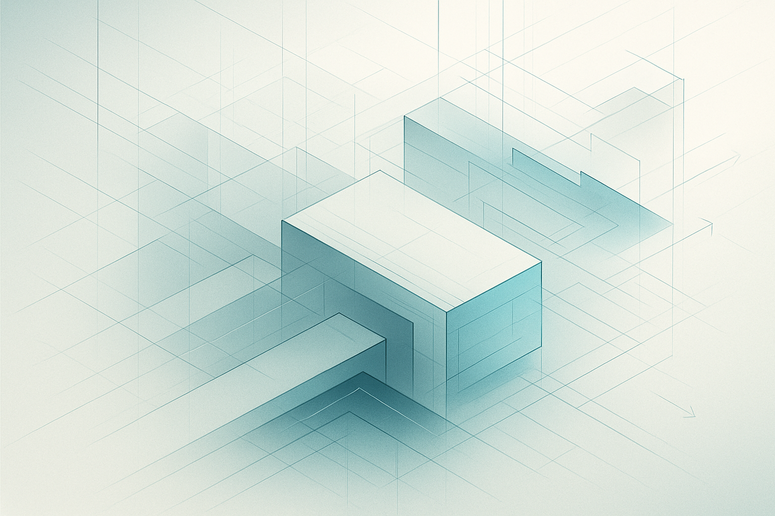 Abstract architectural transformation visual