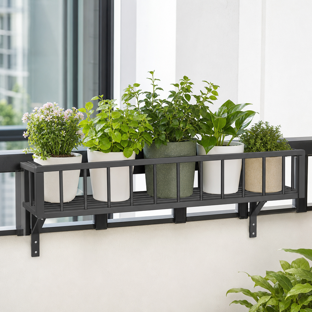 Window balcony flower stand racks