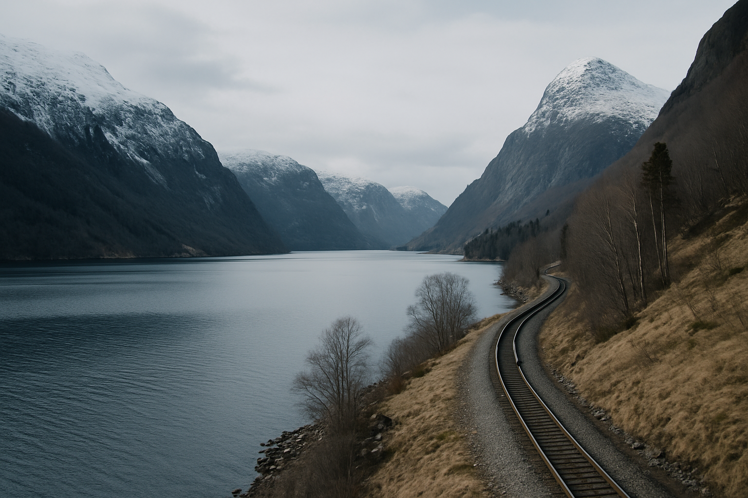 Fjords and Rail in Norway scenic landscape