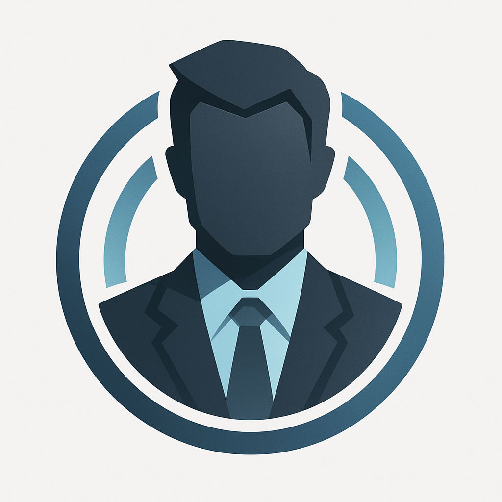 Clean modern avatar icon with layered rings