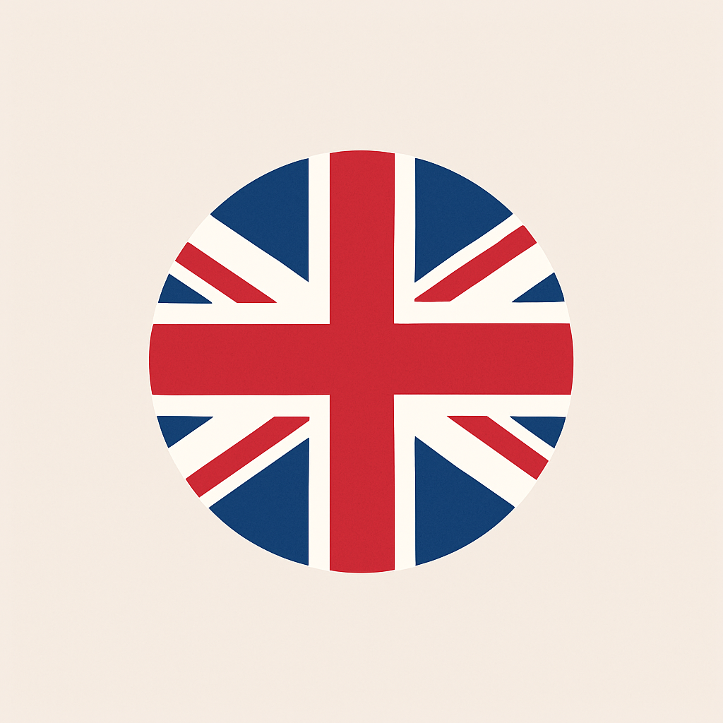 Drapeau britannique pour choix langue
