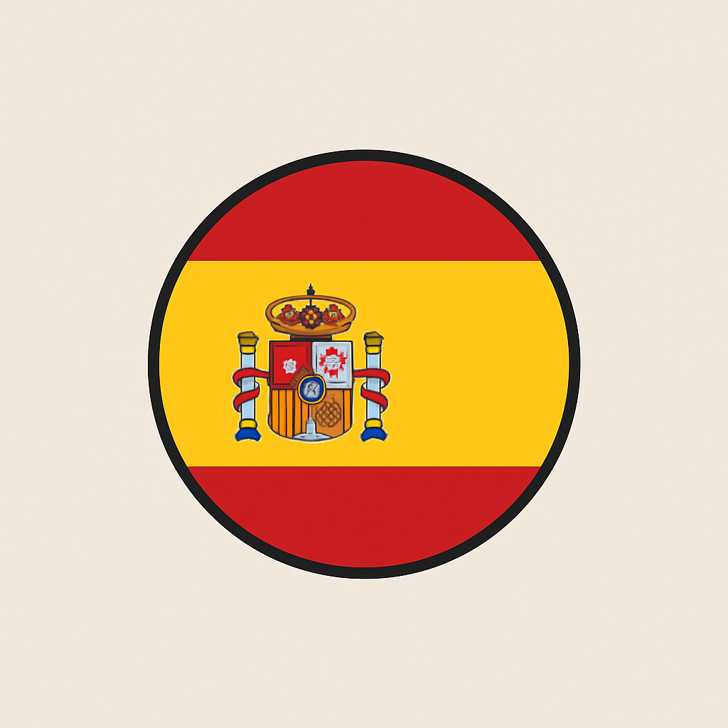 Drapeau espagnol pour choix langue