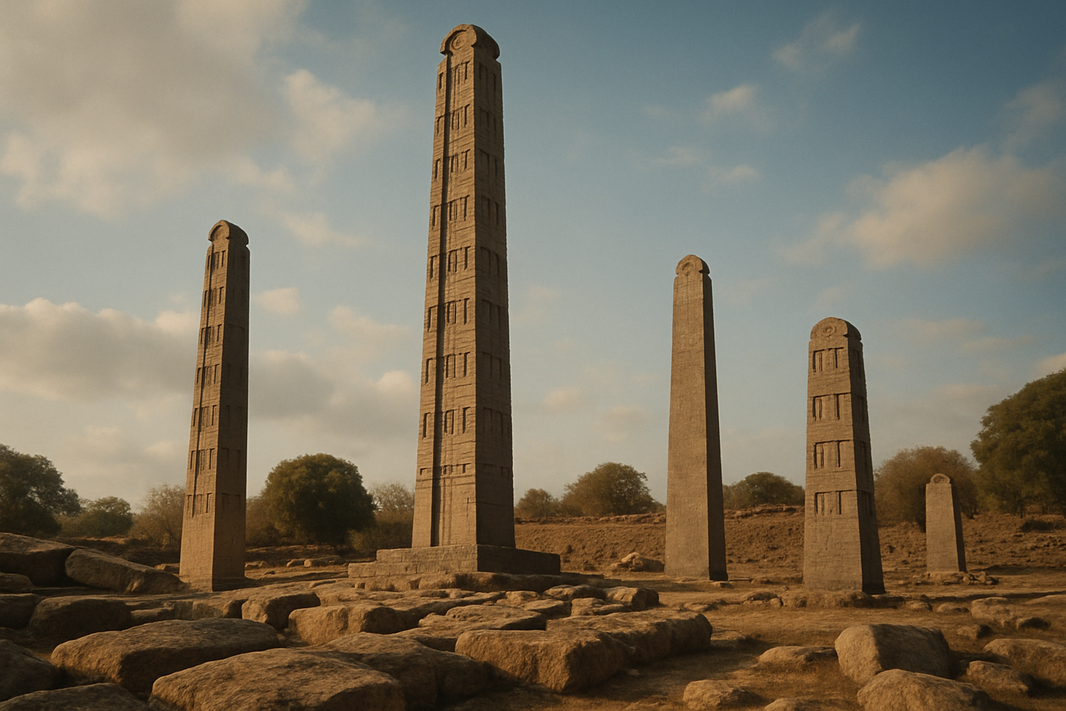 Ancient stelae in Aksum