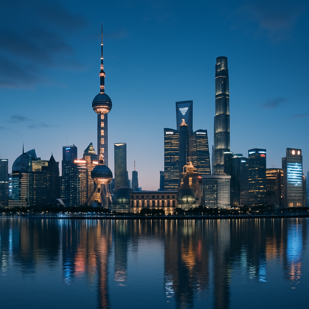 Shanghai skyline and waterfront