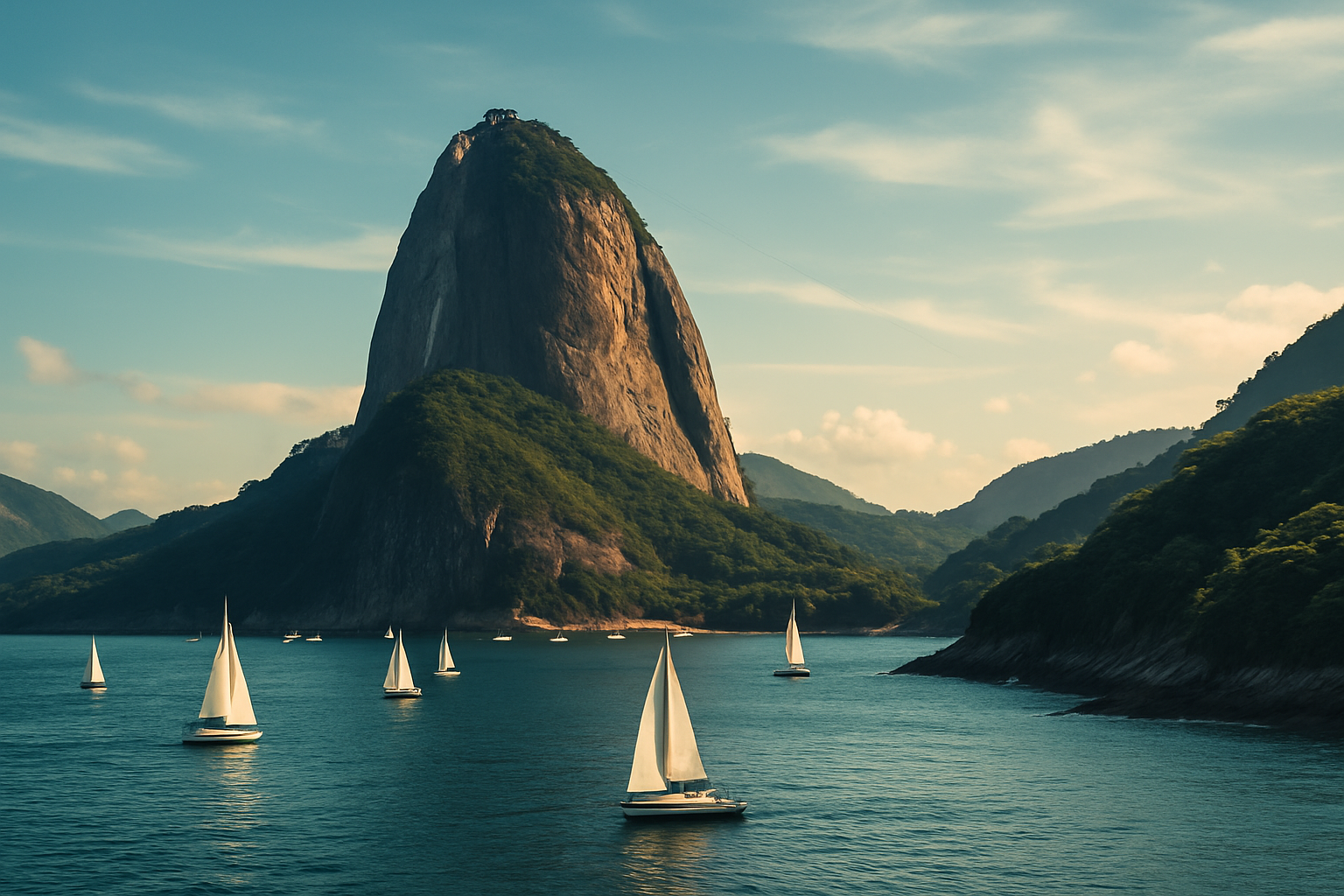 Sugarloaf Mountain and Guanabara Bay