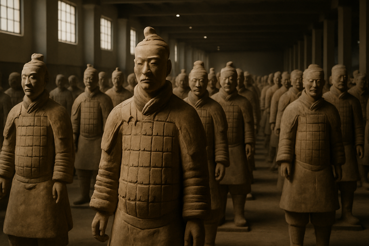 Terracotta Army sculptures