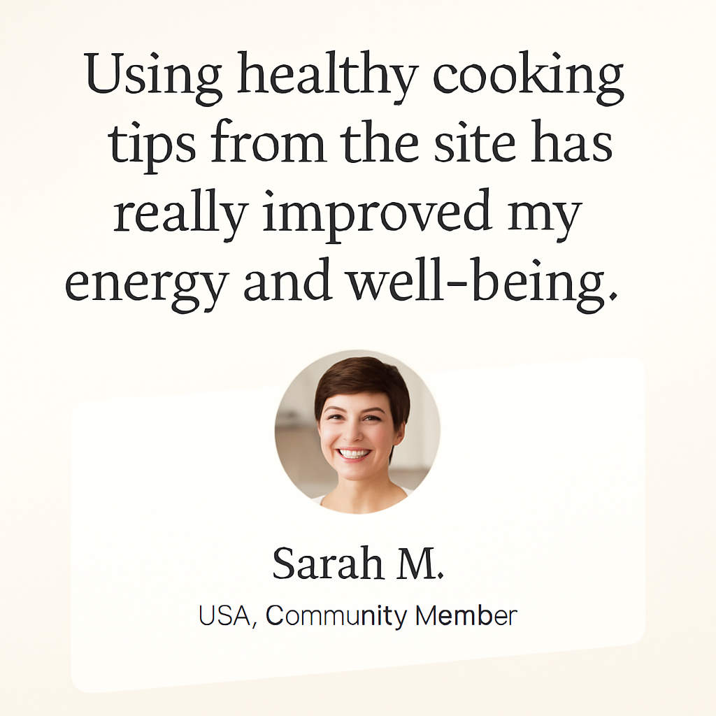 Smiling adult woman with short brown hair in a bright kitchen, looking healthy and energetic