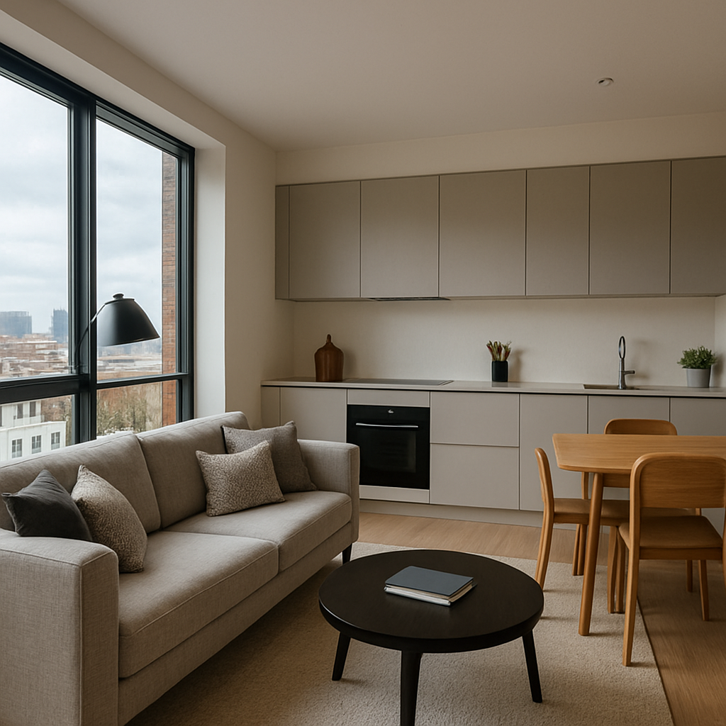 Apartment interior in Kensington