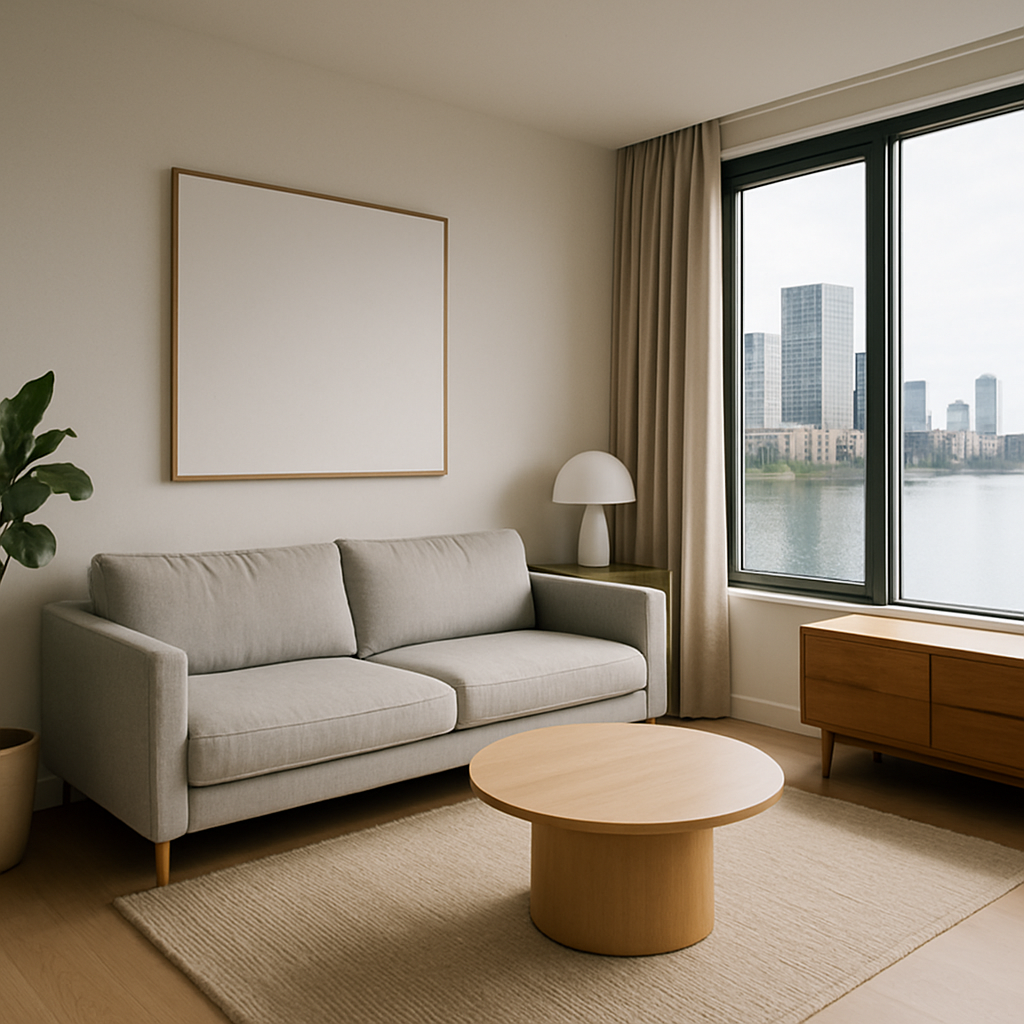 Apartment interior in Canary Wharf