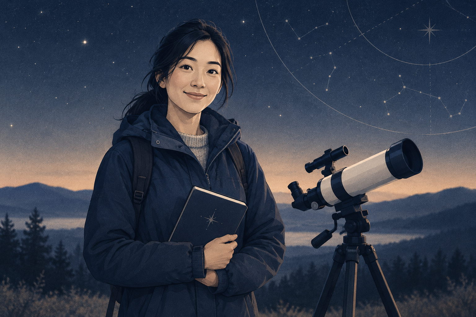 Portrait illustration of Elena Park, Club coordinator