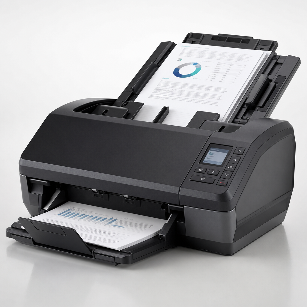 High-speed sheet-fed office scanner with automatic document feeder