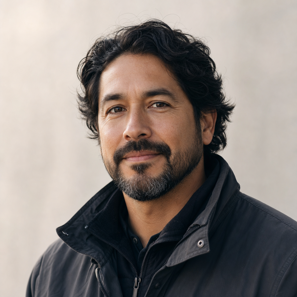 Portrait of Omar Valdez, volunteer lead