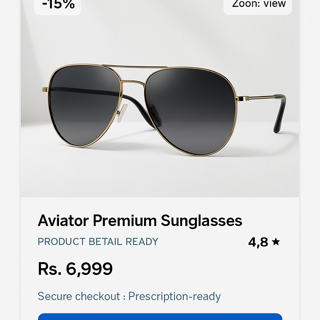 Aviator Premium Sunglasses product photo