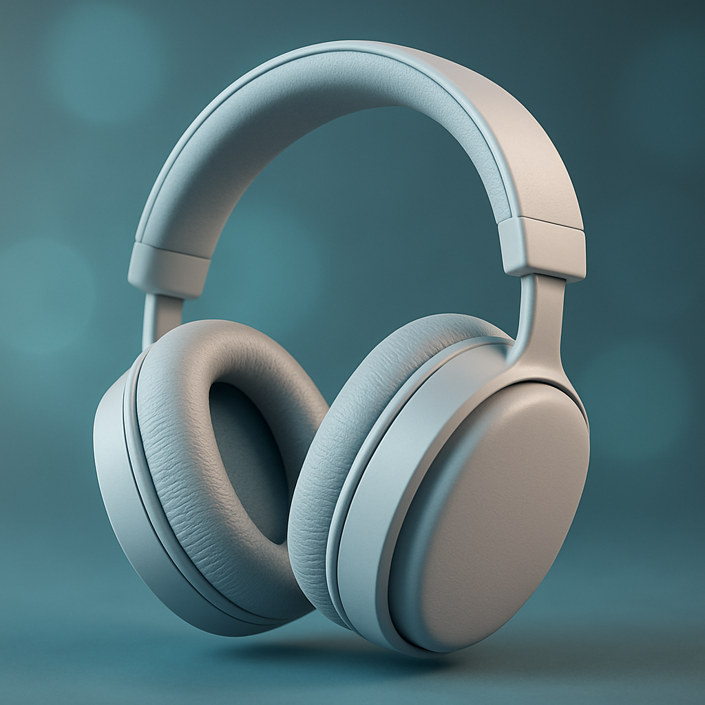 Headphones 3D render