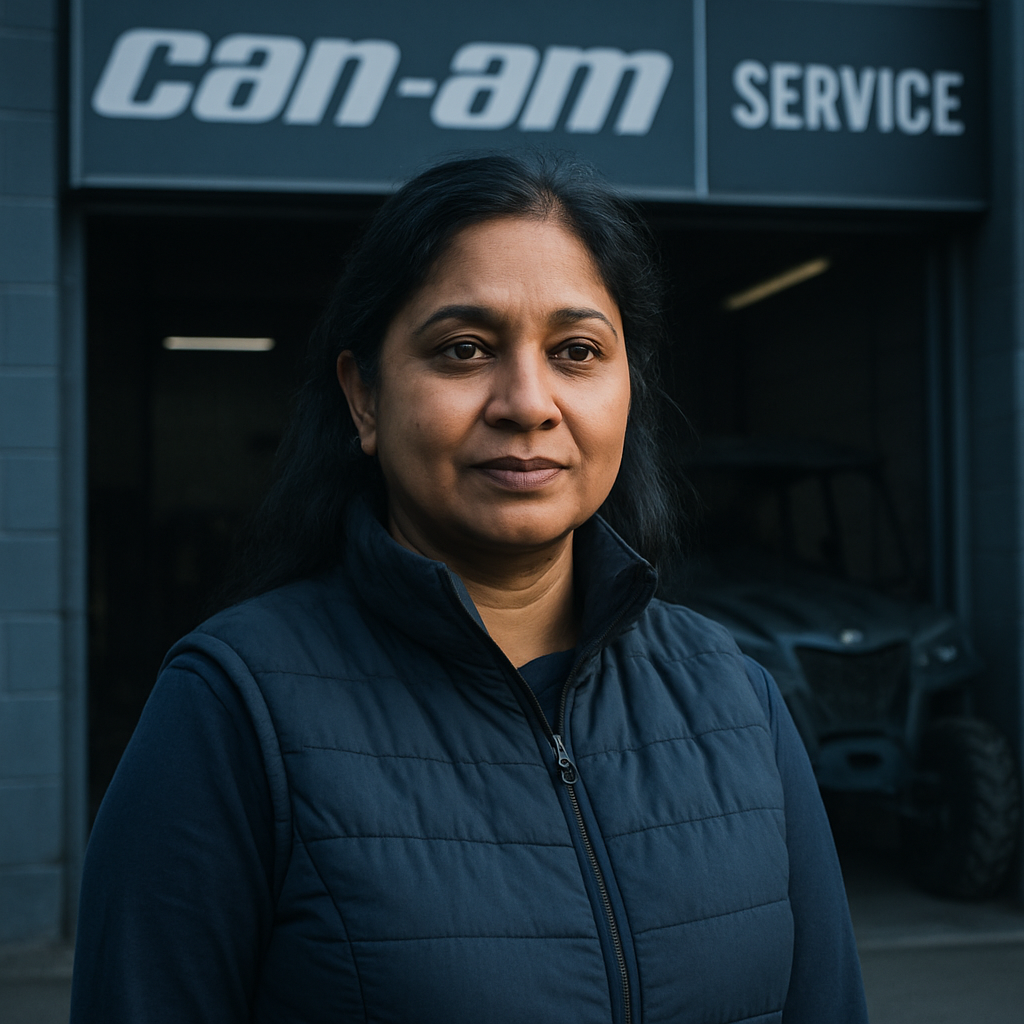 Sophia Patel, Can-Am Spyder F3 owner