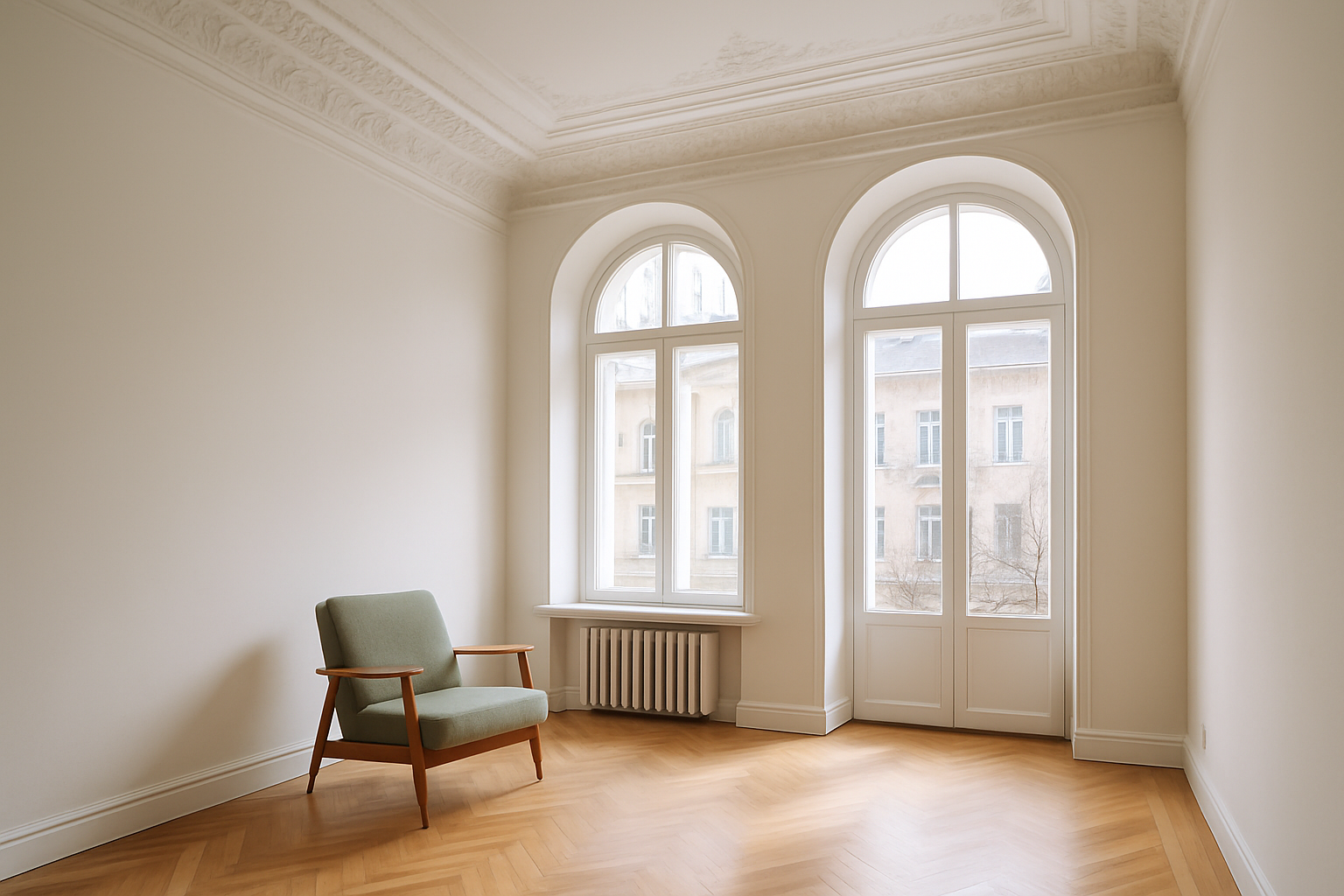 Historic high-ceiling apartment in Podil