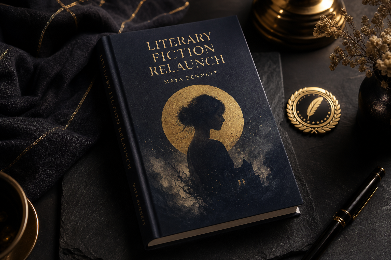 Premium campaign visual for Literary Fiction Relaunch