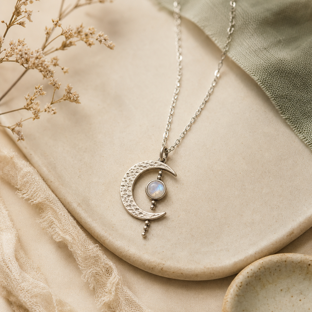 Luna Trace Necklace handmade jewelry product photo