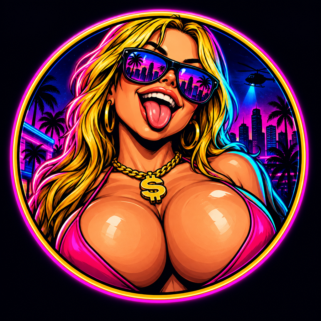 Round placeholder avatar for the GTA Big Titty Coin meme character