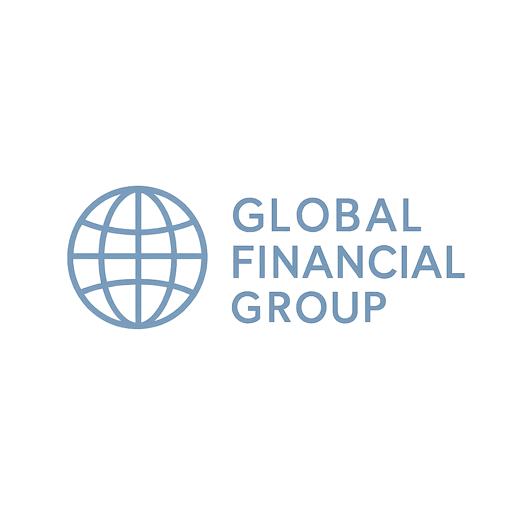 Logo of a global financial group, minimalist modern design