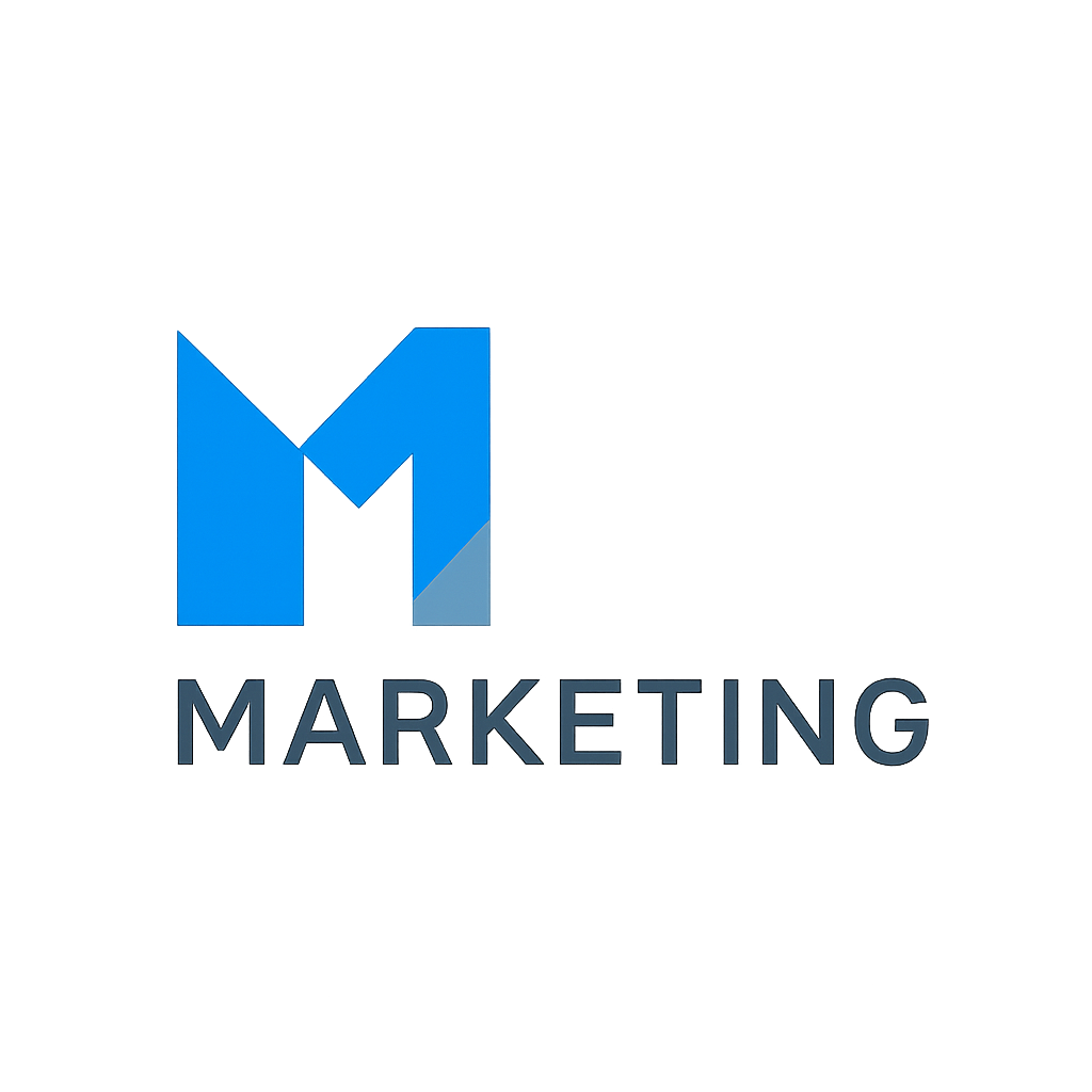 Logo of a renowned marketing firm, geometric abstract mark