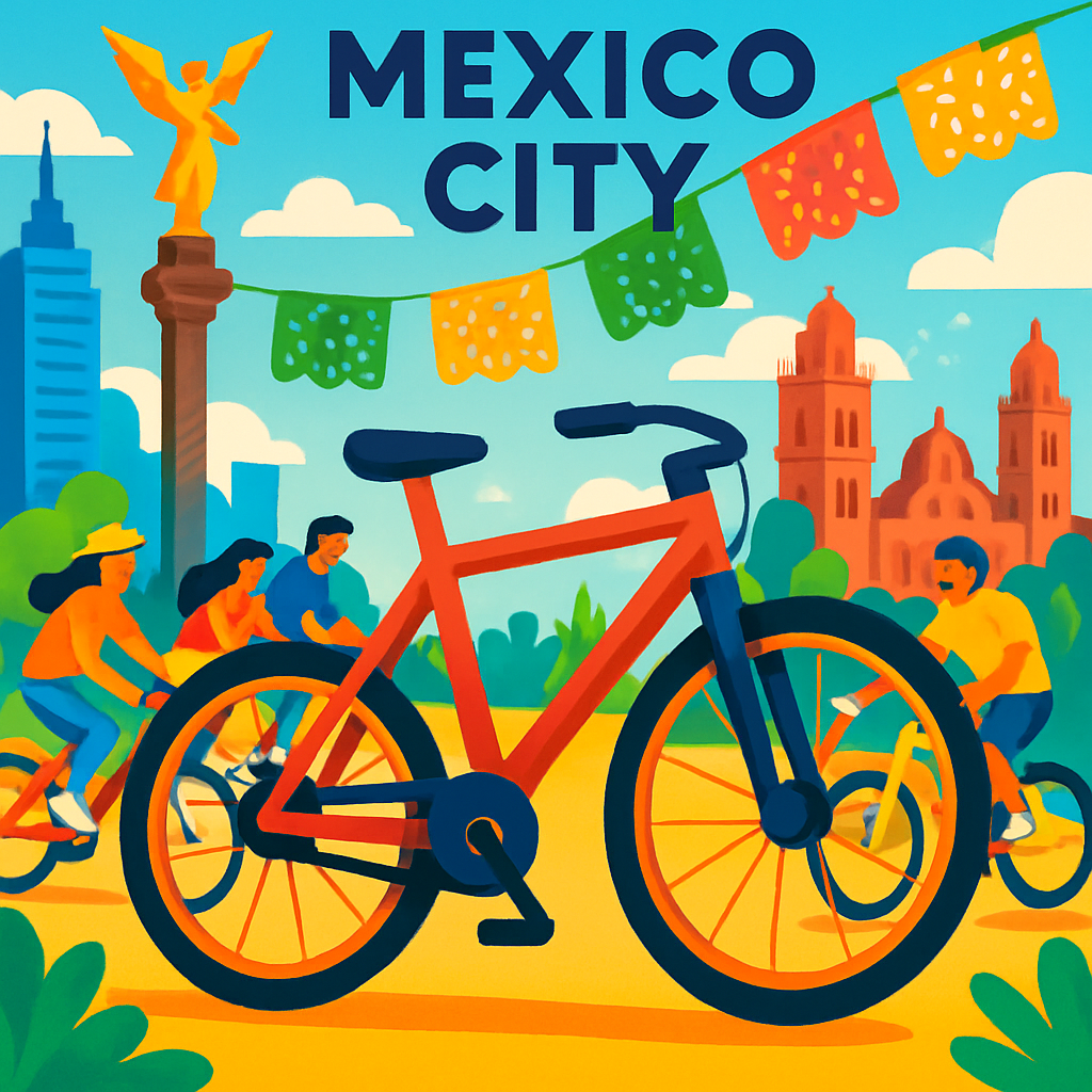 Guided bike tour in Mexico City